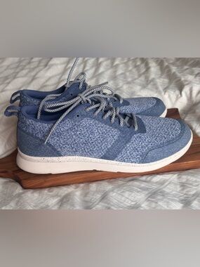 Superfeet Women's 8 Linden Blue Lace Up Comfort Casual Sneakers Shoes normcore